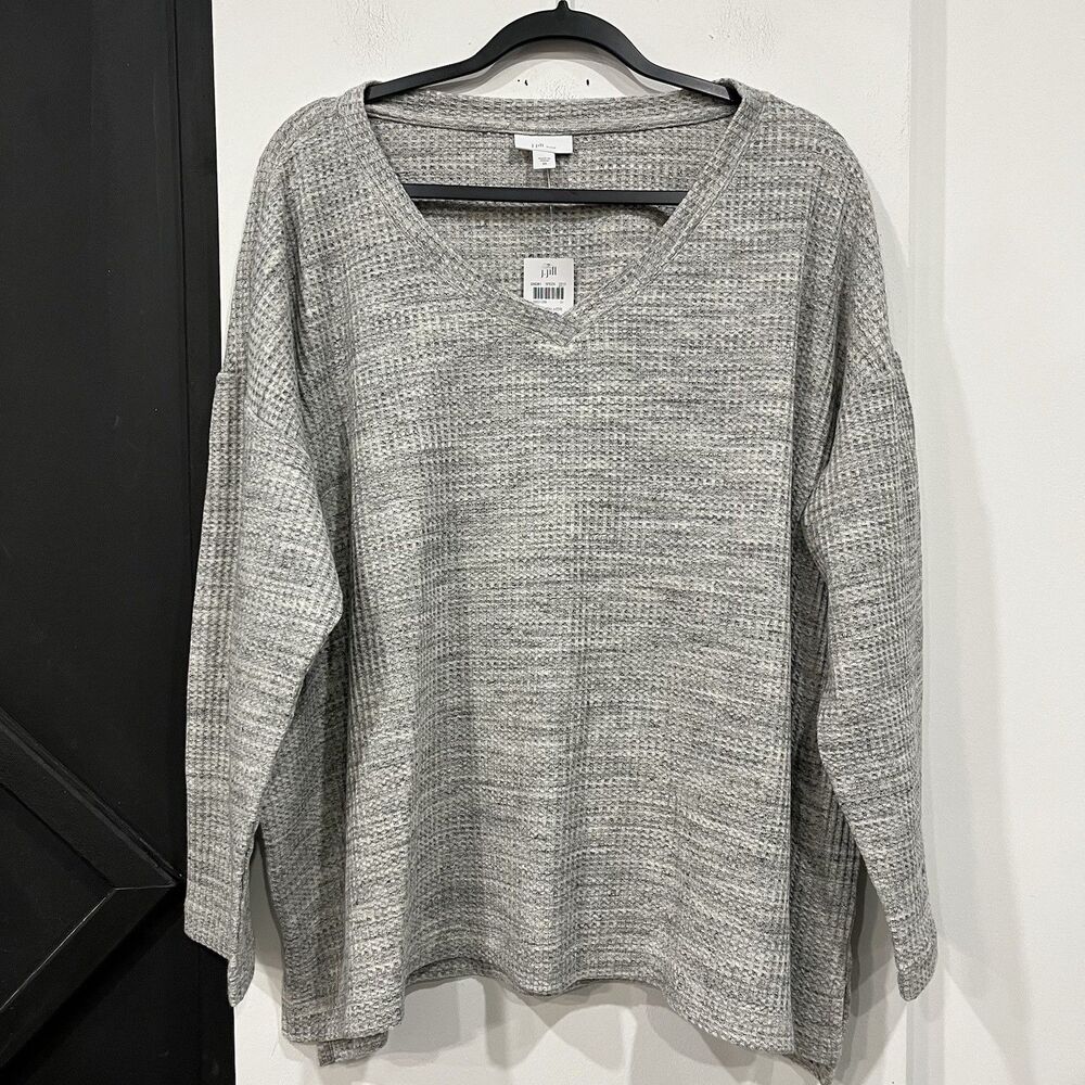 NWT J. Jill Waffle Knit Sleep Pajama Longsleeve Top Women’s Plus 2X
